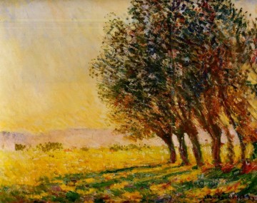  sun Canvas - Willows at Sunset Claude Monet